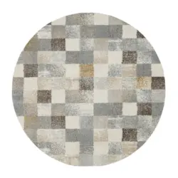 Webteppich 200/200 cm Grau