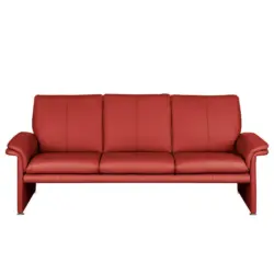 3-Sitzer-Sofa in Echtleder Rot