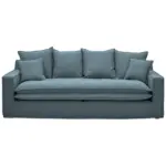 XXXLutz Lauterach - Ihr M&ouml;belhaus bei Bregenz Hussen-3-Sitzer-Sofa in Boucl&eacute; Blau