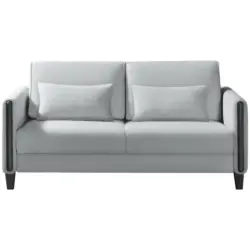 Schlafsofa in Cord Schwarz, Hellgrau