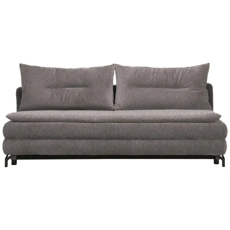 Schlafsofa in Webstoff Graubraun