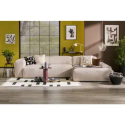 Ecksofa Hannah in Cord Beige 343/170 cm