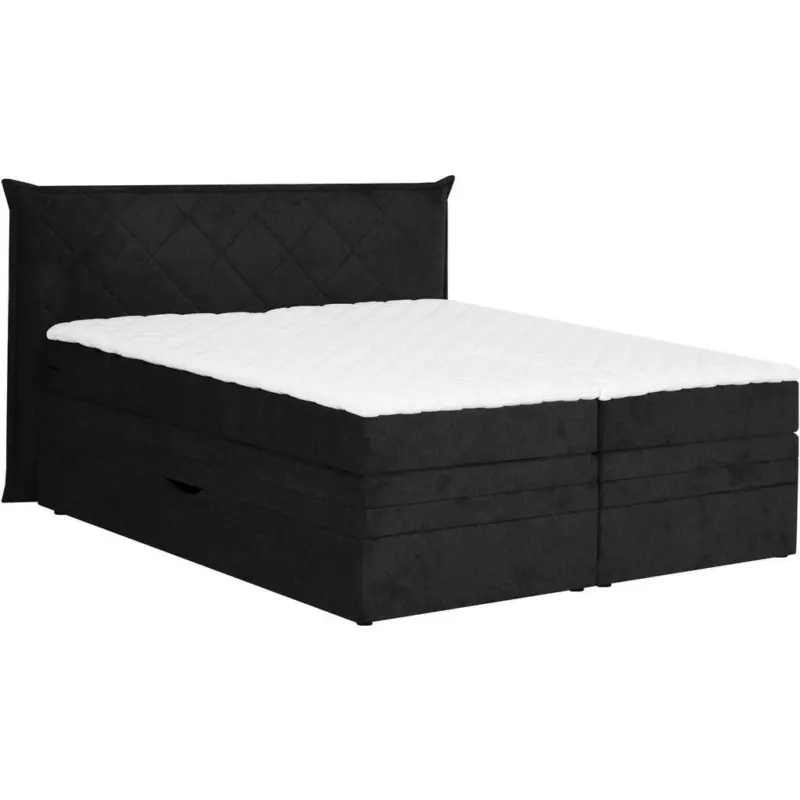 Boxspringbett 180/200 cm in Schwarz