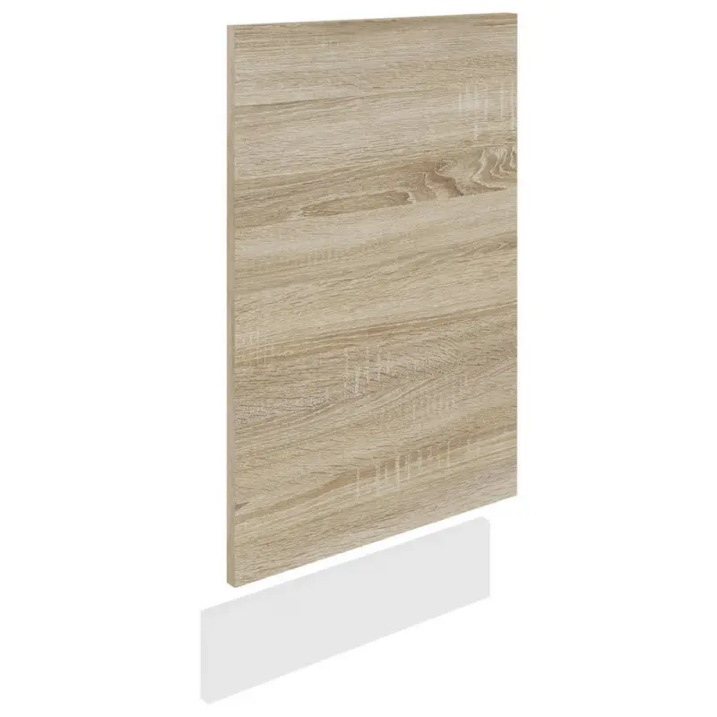 Geschirrsp&uuml;lerfront 45/67/2 cm in Wei&szlig;, Sonoma Eiche