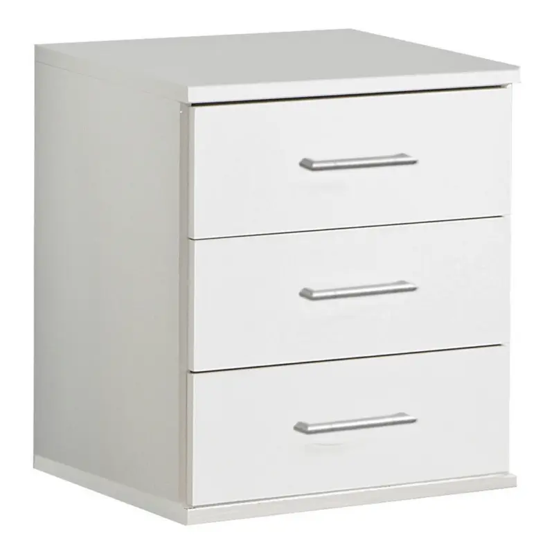 Nachtk&auml;stchen 46/55/40 cm in Wei&szlig;