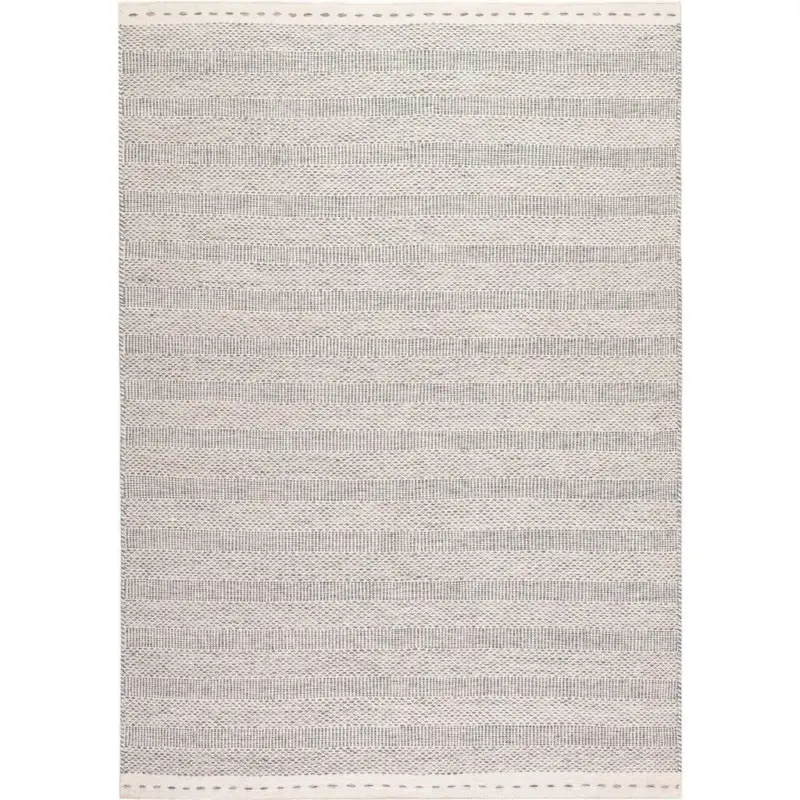 Flachwebeteppich 200/290 cm Silberfarben