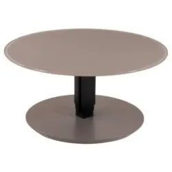 Couchtisch in Metall, Glas, Holzwerkstoff 80/80/39(76) cm