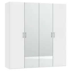 Dreht&uuml;renschrank in Wei&szlig;