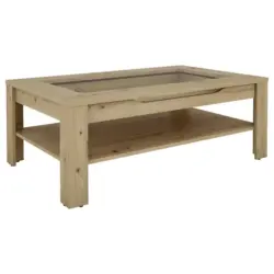 Couchtisch in Glas, Holzwerkstoff 110/43/67 cm