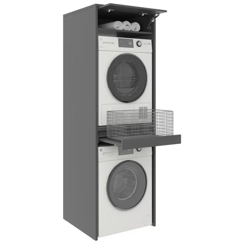 Waschmaschinenschrank 67,5/210/67,5 cm in Anthrazit