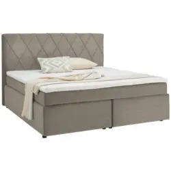 Boxspringbett 160/200 cm in Beige