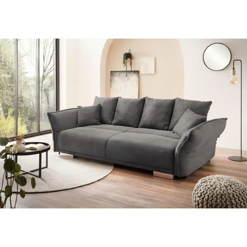 Bigsofa Pera in Cord Grau