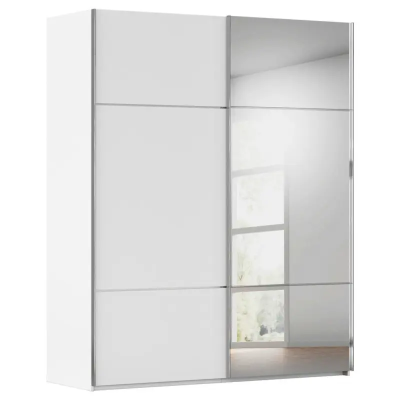 Schwebet&uuml;renschrank in Wei&szlig;