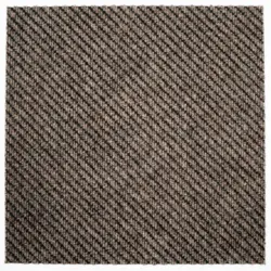 Teppichfliese 50/50 cm in Schwarz, Hellbraun