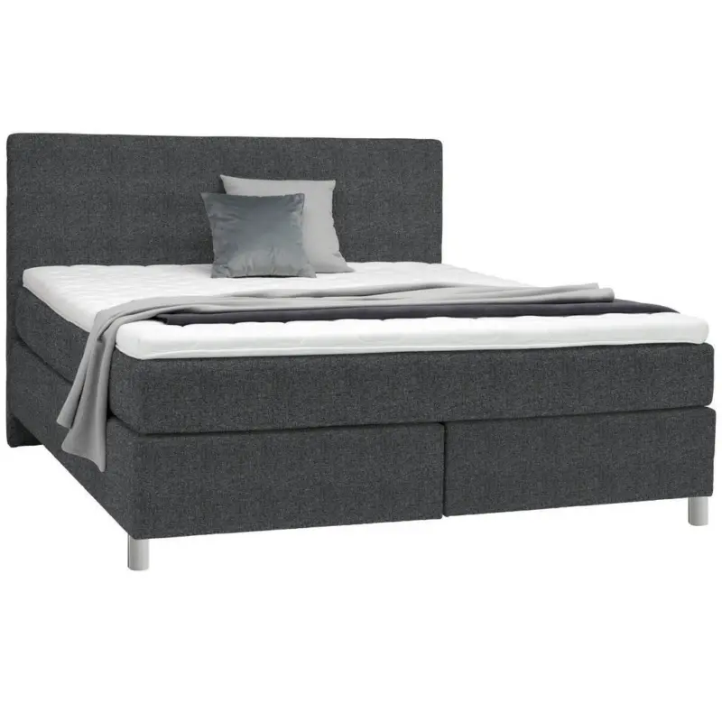 Boxspringbett 160/200 cm in Anthrazit