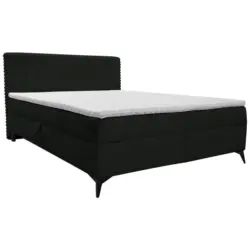 Boxbett 140/200 cm in Schwarz