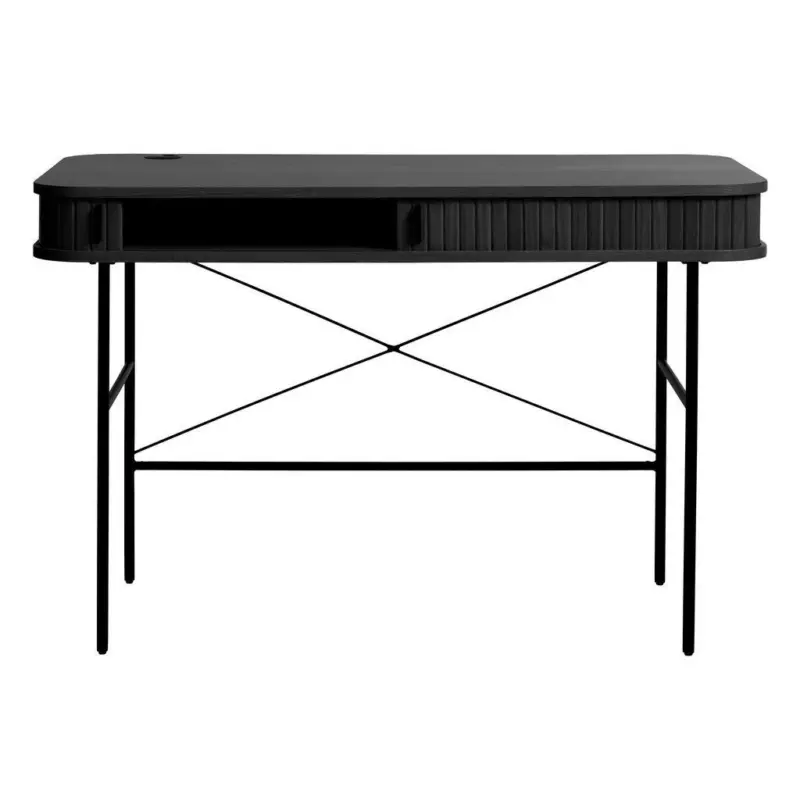 Schreibtisch 120/60/75 cm in Schwarz