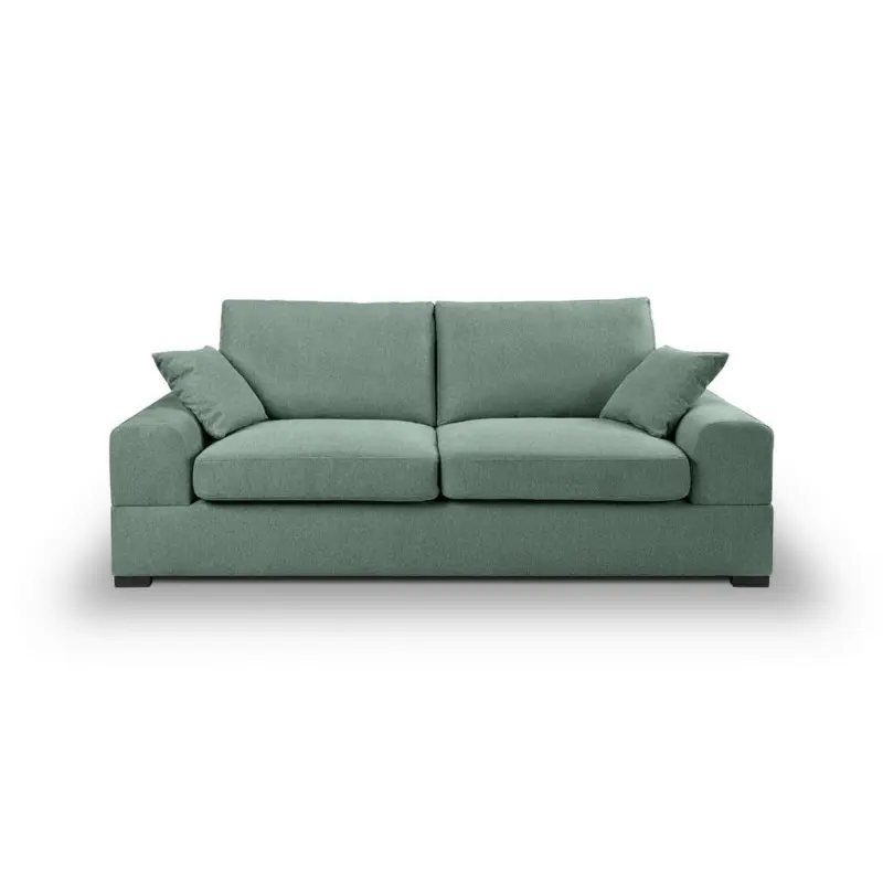 3-Sitzer-Sofa in Flachgewebe Petrol 221/93 cm