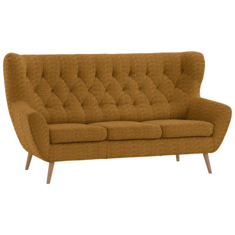 3-Sitzer-Sofa Skagen in Cord Currygelb