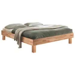 Bett 200/200 cm in Kernbuche