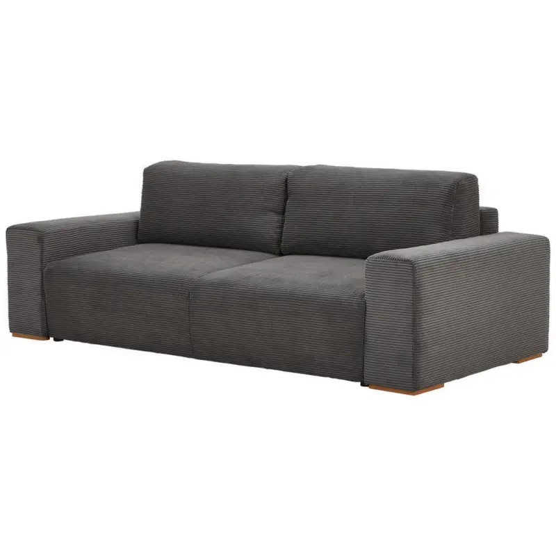 Schlafsofa in Cord Grau