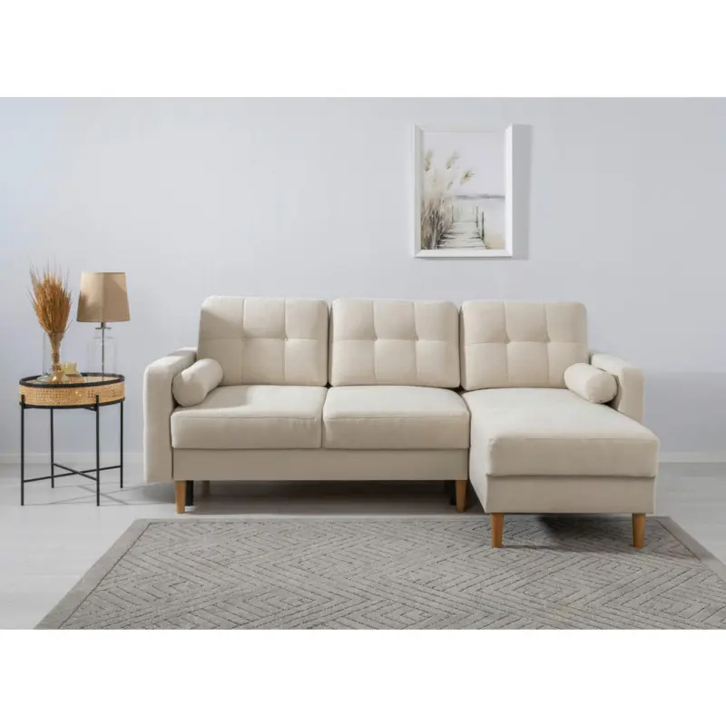 Ecksofa Noret in Wei&szlig;