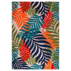 Outdoorteppich 160/230 cm Floral Multicolor