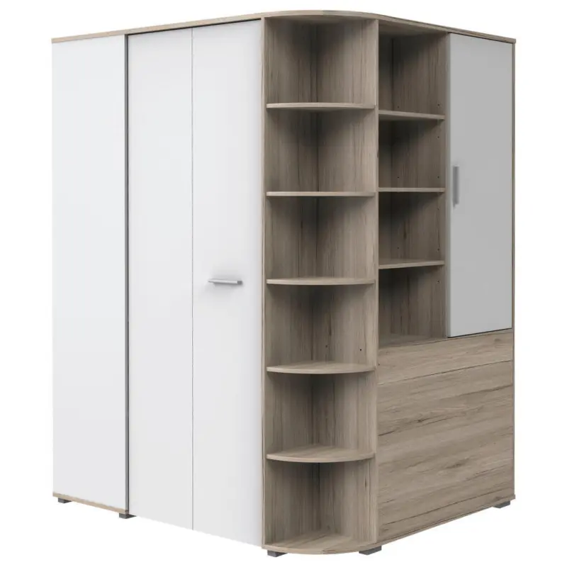 Begehbarer Eckschrank 124/199/148 cm