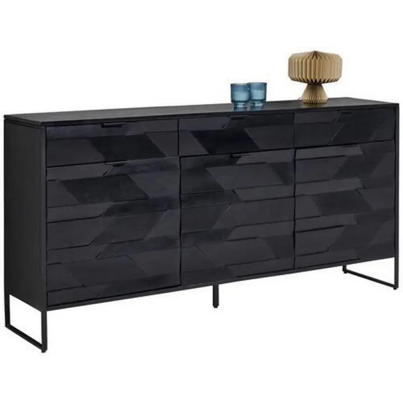 Sideboard Schwarz 175/86/40 cm