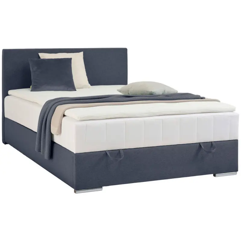 Boxbett 90/200 cm in Dunkelblau