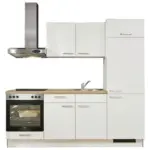 XXXLutz Lauterach - Ihr M&ouml;belhaus bei Bregenz K&uuml;chenblock 220 cm in Wei&szlig;, Eichefarben