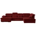 XXXLutz Lauterach - Ihr M&ouml;belhaus bei Bregenz Wohnlandschaft in Mikrofaser Dunkelrot