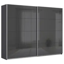 Schwebet&uuml;renschrank in Grau