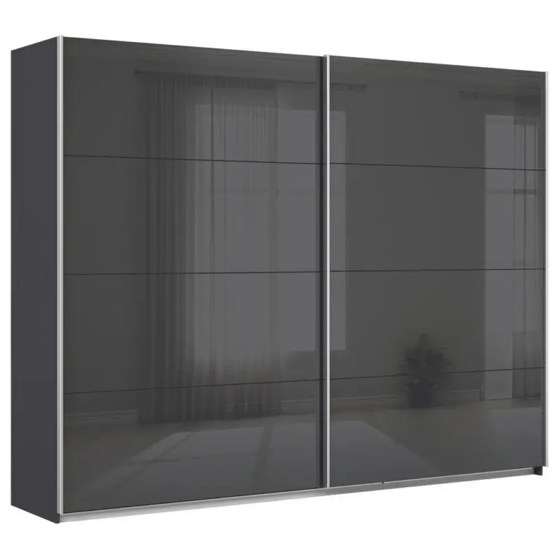 Schwebet&uuml;renschrank in Grau