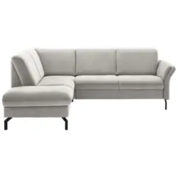 Ecksofa in Flachgewebe Ecru 190/241 cm