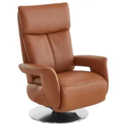Relaxsessel in Leder Braun