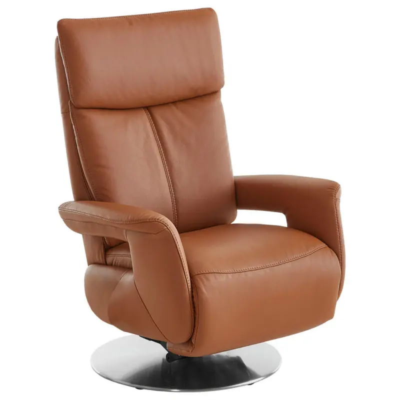 Relaxsessel in Leder Braun