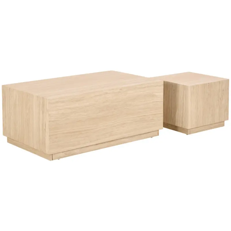 Couchtischset in Holzwerkstoff 100/44/60/44/42/38 cm