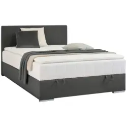 Boxbett 140/200 cm in Dunkelgrau