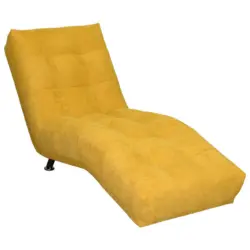 Liege Isabella in Chenille, Flachgewebe Senfgelb