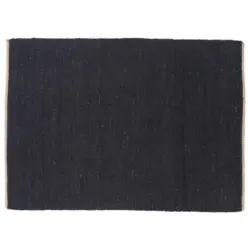 Flachwebeteppich 170/240 cm Schwarz