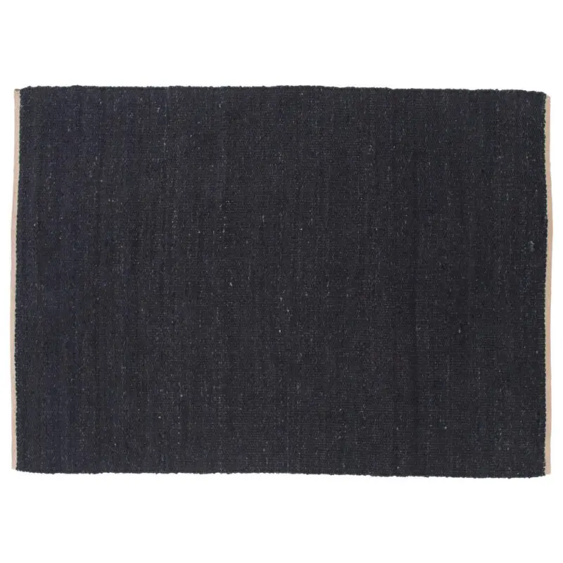 Flachwebeteppich 170/240 cm Schwarz