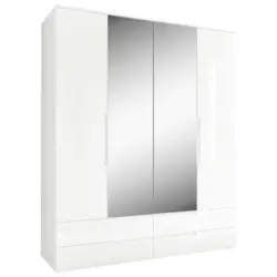 Dreht&uuml;renschrank in Wei&szlig;