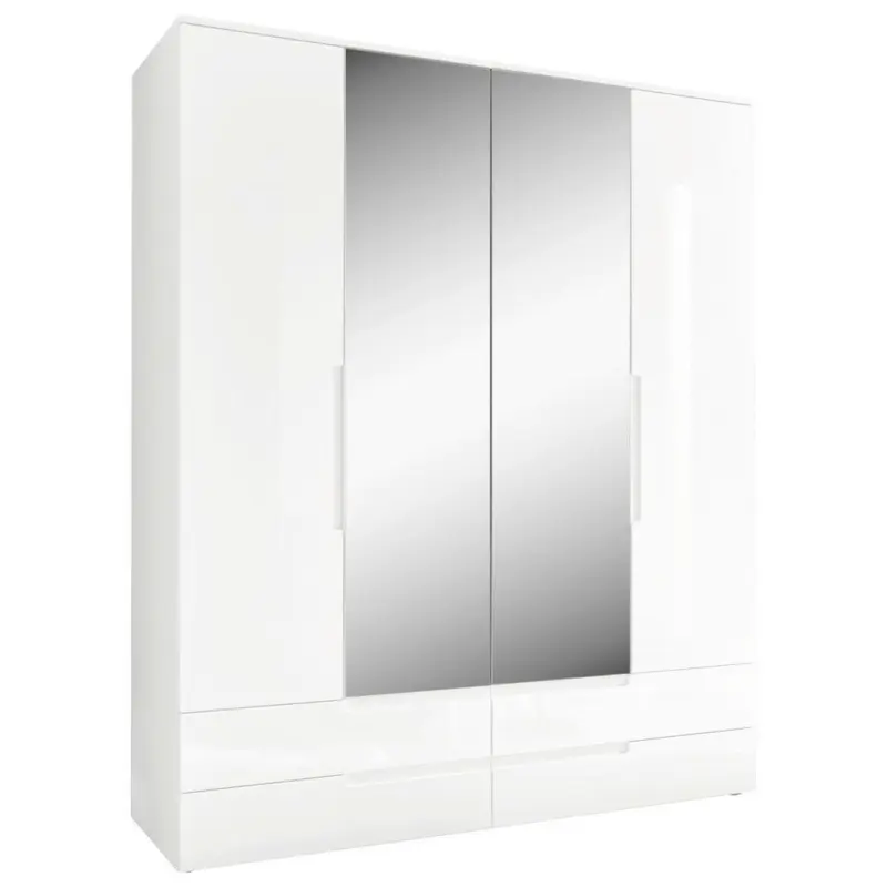 Dreht&uuml;renschrank in Wei&szlig;