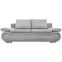 Schlafsofa in Jacquard Hellgrau