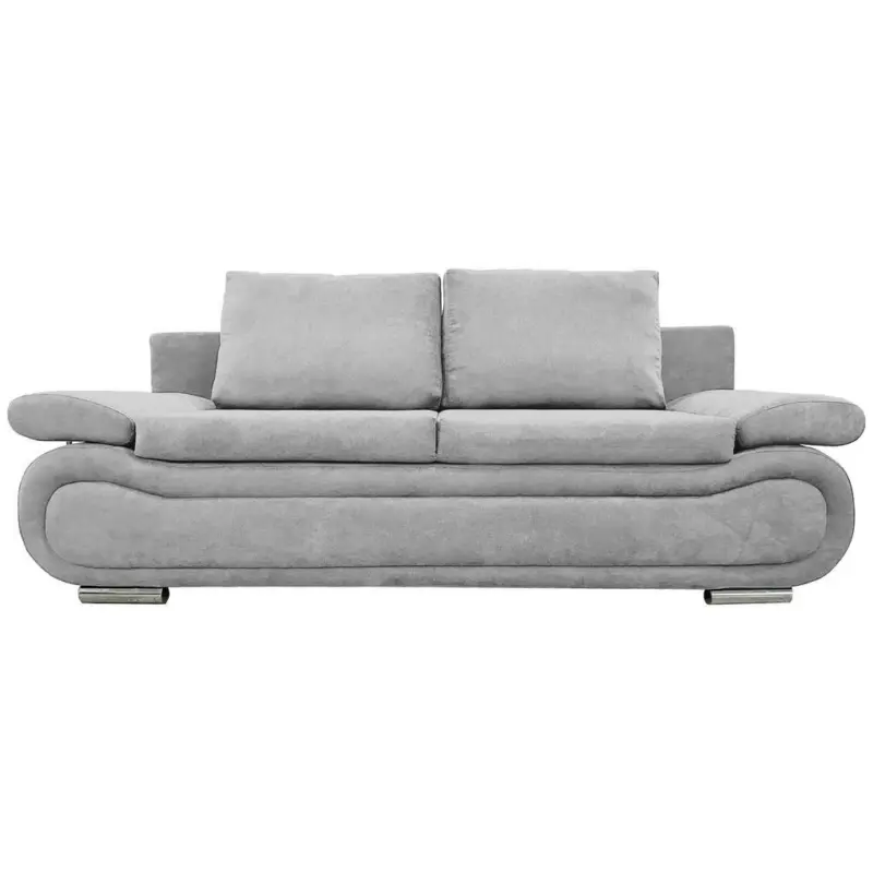 Schlafsofa in Jacquard Hellgrau