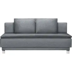 Schlafsofa in Webstoff Grau