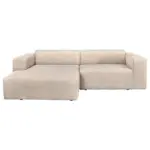 XXXLutz Lauterach - Ihr M&ouml;belhaus bei Bregenz Ecksofa Basma in Cord Creme 175/298 cm