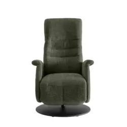 Relaxsessel in Textil Olivgr&uuml;n