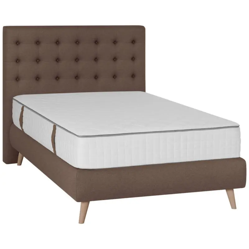 Boxspringbett 120/200 cm in Braun